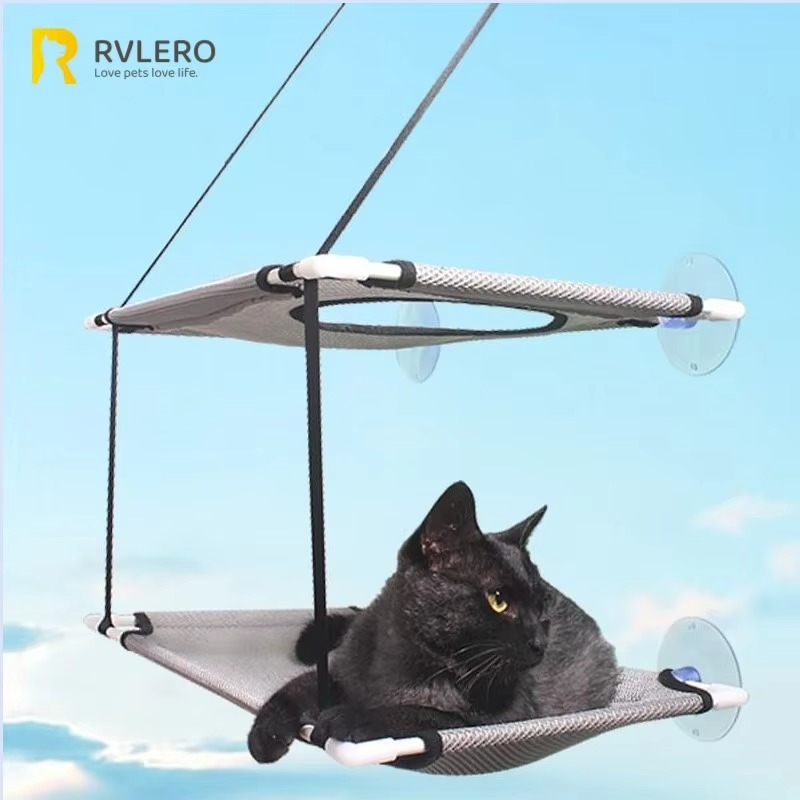 Cat Hammock Window Bed – Double Decker Hanging Sunny Seat