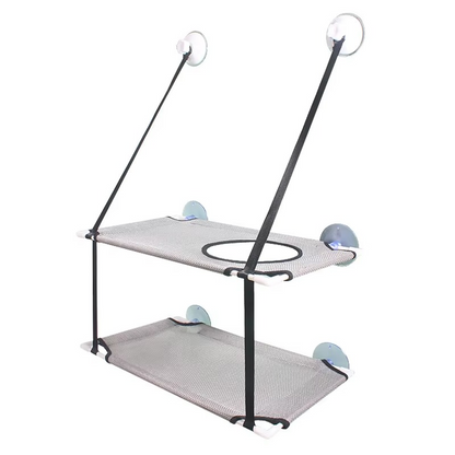 Cat Hammock Window Bed – Double Decker Hanging Sunny Seat