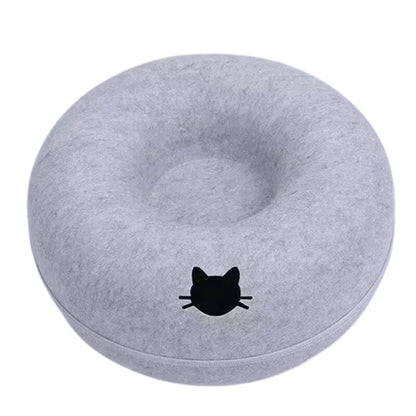Donut Cat Bed - Ultra Cozy Calming Bed for Cats