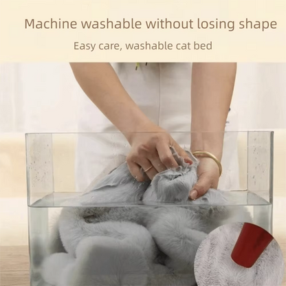 Soft Round Sleeping Bed for Indoor Cats