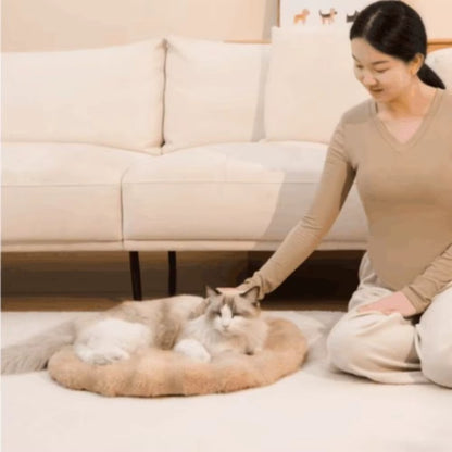 Soft Round Sleeping Bed for Indoor Cats